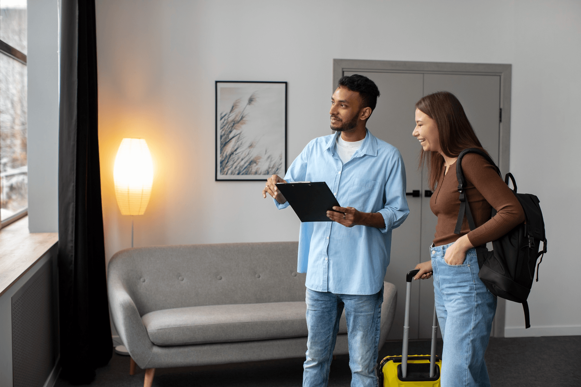 OnePlace team collaborating in a modern office environment