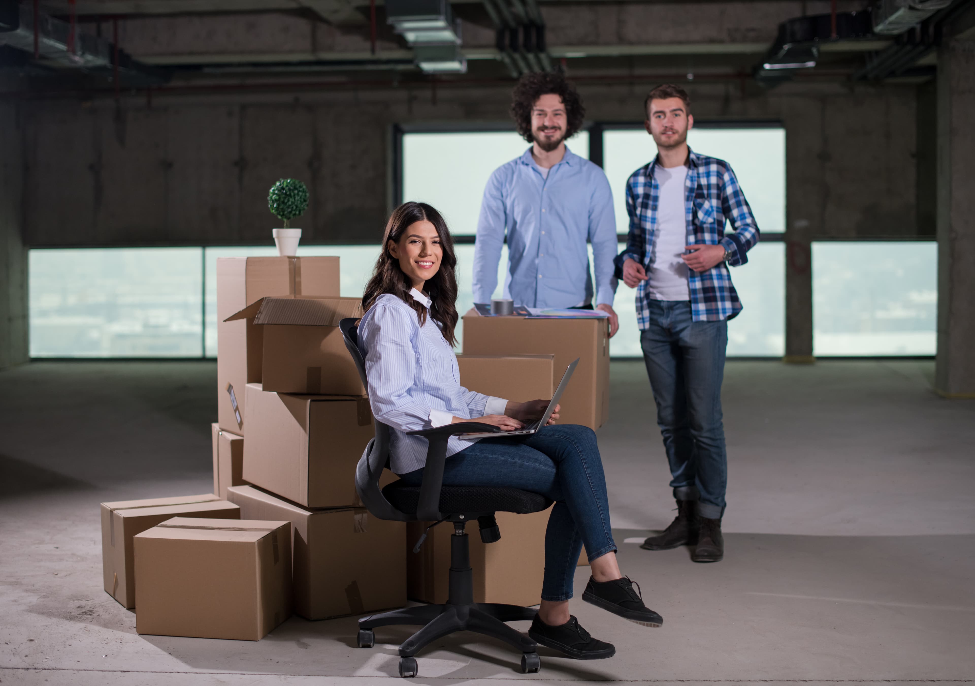 Relocation specialist assisting employee housing