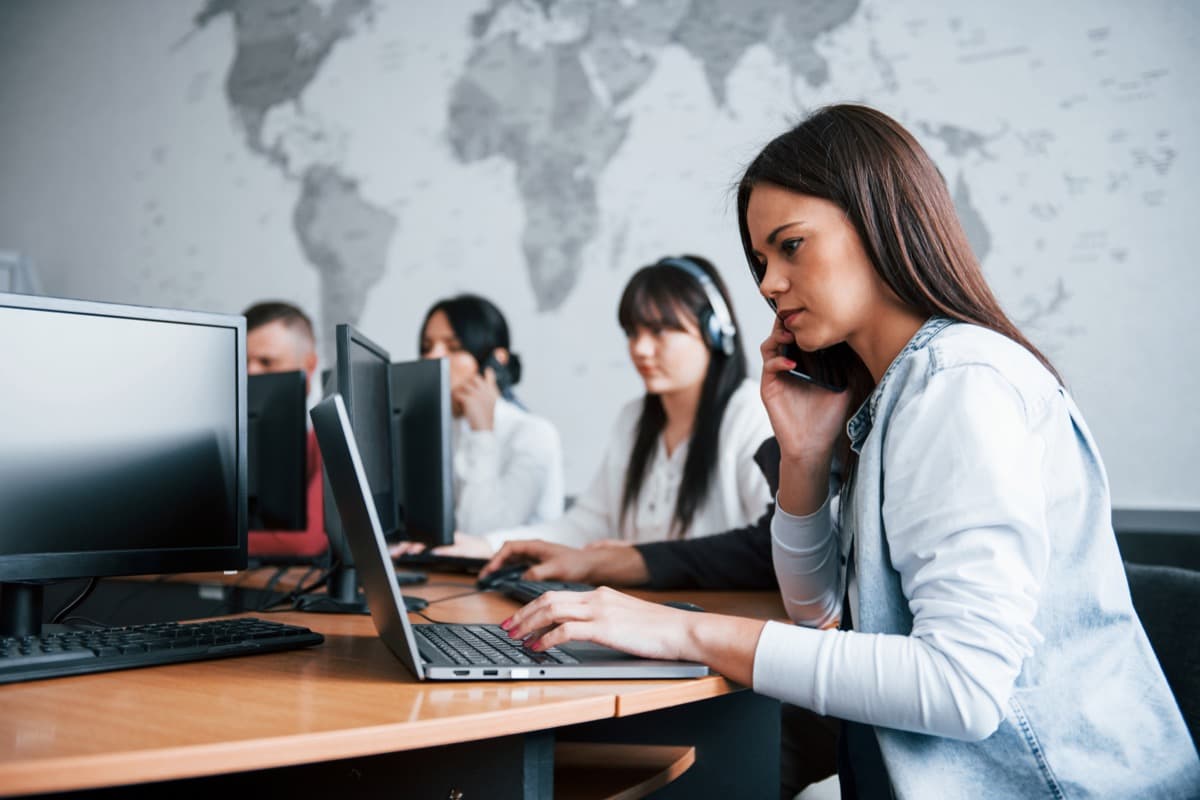 Customer support team assisting with student accommodation requests