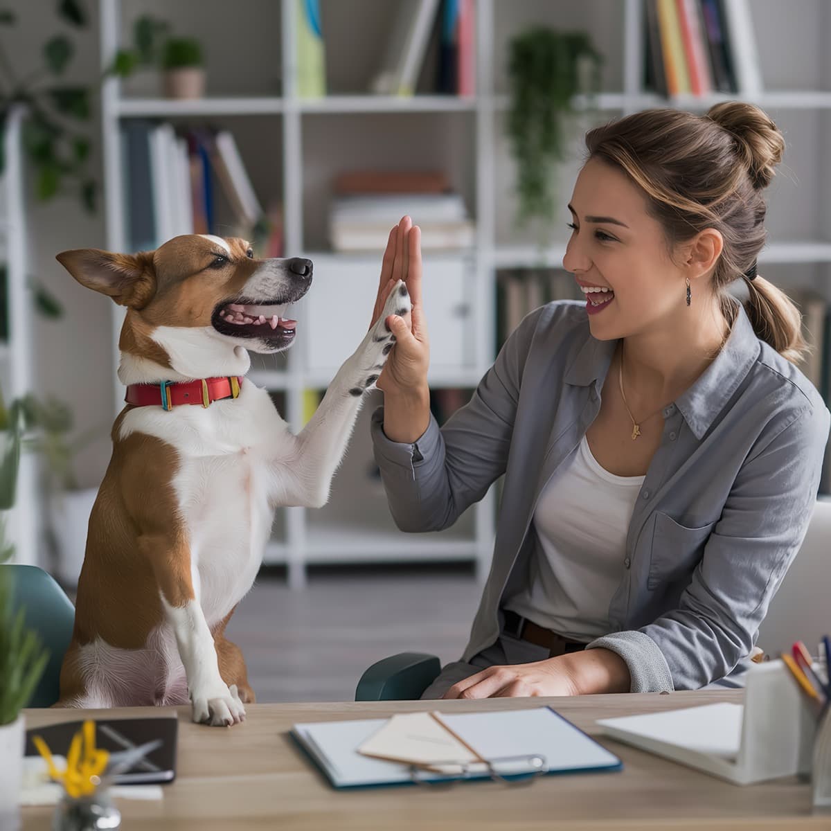 Travel manager reviewing pet-friendly booking reports on a laptop